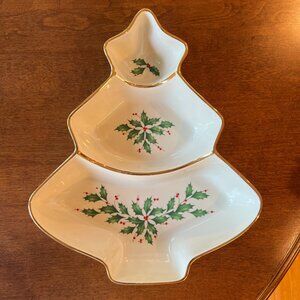 Lenox Holiday Tree Serving dish.